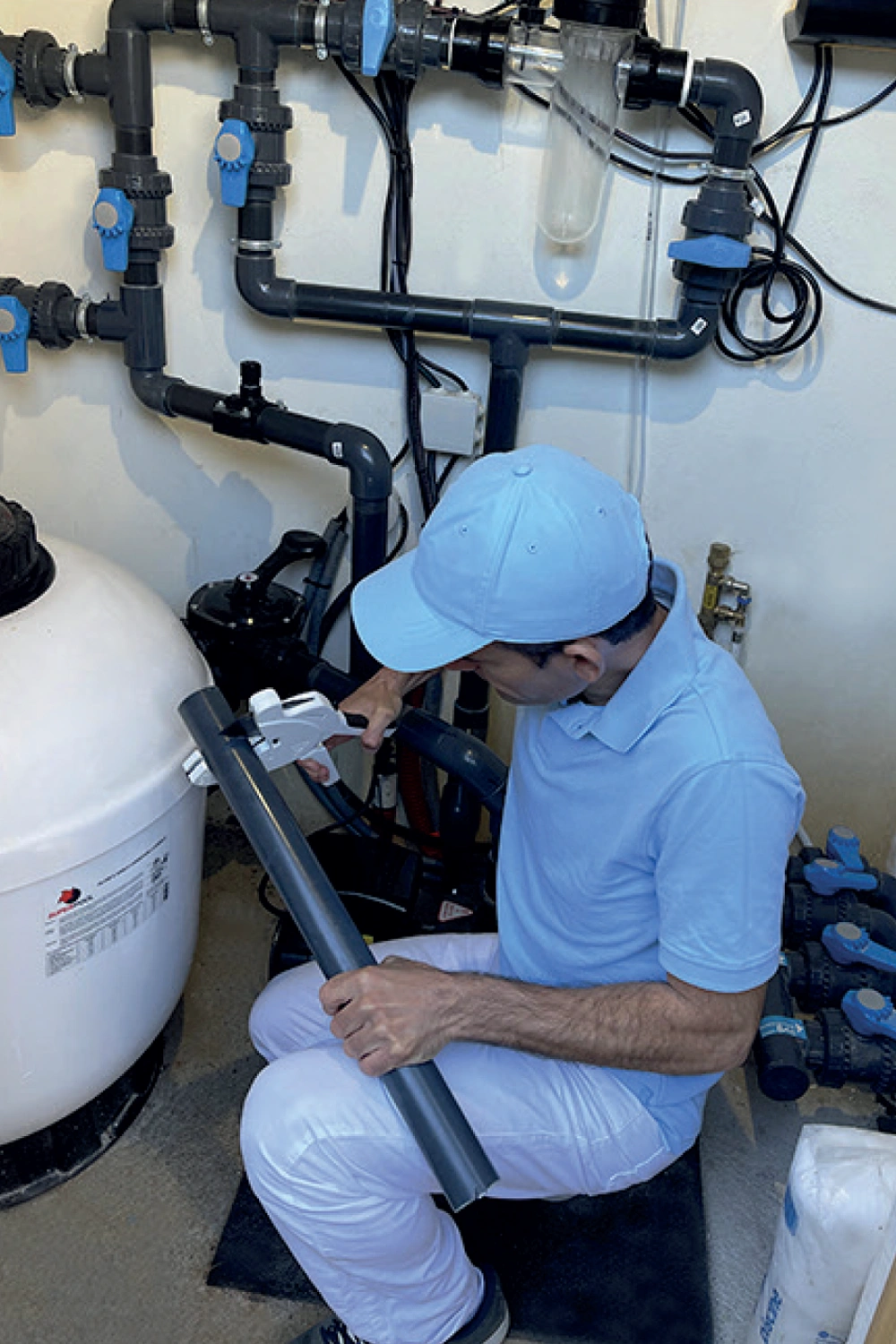 Installation de local technique pour piscine